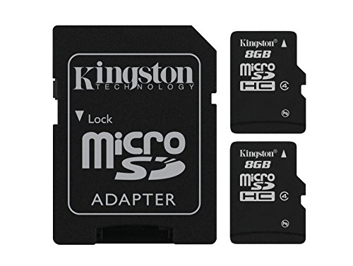0740617254372 - KINGSTON DIGITAL 8GB MICRO SD FLASH CARD, PACK OF 2, ONE ADAPTER WITH JCASE (SDC