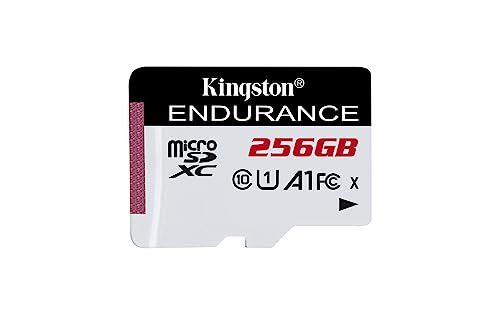 0740617335330 - KINGSTON HIGH ENDURANCE 256GB MICROSD CARD | 95/45 MB/S READ & WRITE | BUILT FOR WRITE INTENSIVE APPLICATIONS | UHS-I U1 SPEED CLASS 10 A1 | SDCE/256GB