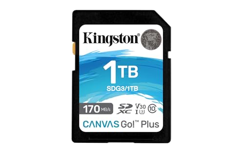 0740617339260 - KINGSTON 1TB CANVAS GO PLUS MICROSDXC CARD | UP TO 170MB/S | CLASS 10, UHS-I, U3, V30, A2 | SDCG3/1TB
