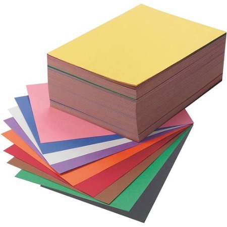 0740647772280 - SUNWORKS GROUNDWOOD CONSTRUCTION PAPER, 9 X 12, 10-COLOR, PACK OF 500