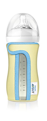 0074072623719 - PHILIPS AVENT GLASS BABY BOTTLE SLEEVE, 8 OUNCE (COLORS MAY VARY)