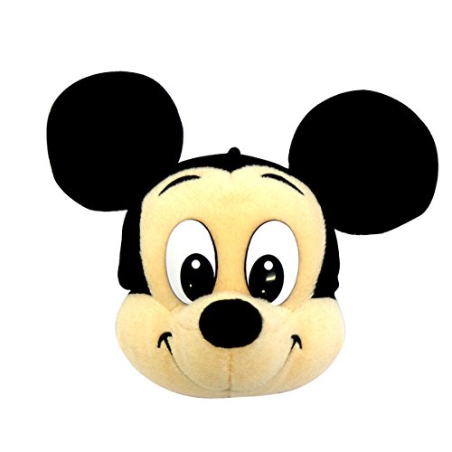 0740933950583 - JAPAN DISNEY OFFICIAL MICKEY MOUSE - CUTE STUFFED WALLET FACE MASCOT WITH ELASTIC STRING COIN KEEPER ANIMAL PLUSH TOY COLLECTION SMARTPHONE KEY CHAIN CHARM ACCESSORY WONDERFUL GIFT