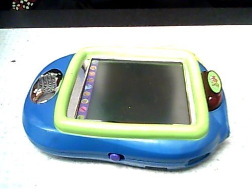 0074101611205 - 2002 MATTEL, INC. MATTEL FISHER-PRICE PIXTER 2.0 INTERACTIVE LCD HAND-HELD SYSTEM (BLUE BODY VERSION WITH SOME GREEN AND PLASTIC PURPLE PEN)(B0655/B0656/B0657/B0658)