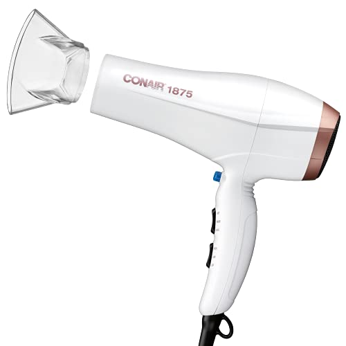 0074108392695 - CONAIR DOUBLE CERAMIC HAIR DRYER, 1875W HAIR DRYER WITH IONIC CONDITIONING