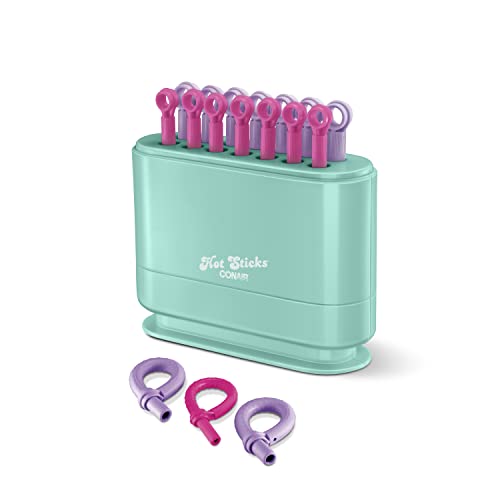 0074108458681 - CONAIR HOT STICKS, SILICONE HOT ROLLER SET WITH 7 SMALL AND 7 MEDIUM ROLLERS, NO CLIPS NEEDED