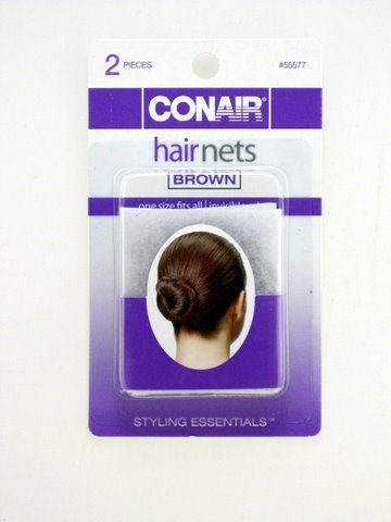 0074108555779 - CONAIR HAIR NETS - BROWN - 2 PCS.