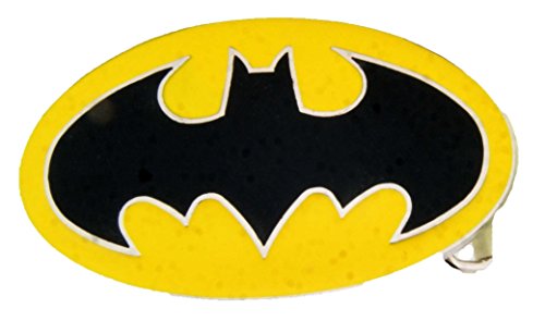 0741187642767 - DELUXE CLASSIC BATMAN BELT BUCKLE WITH FREE BELT (YELLOW/BLACK) #8 AND #10 (SMALL 30-34 INCHES)