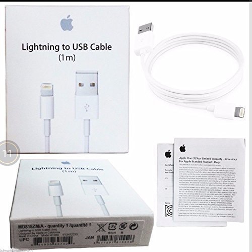 7412525900803 - APPLE LIGHTNING USB DATA CABLE CHARGER FOR IPHONE 6/6 PLUS - 1 METER - WHITE