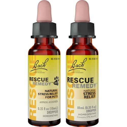 0741273403333 - PET & PEOPLE NATURAL STRESS RELIEF BUNDLE, BACH RESCUE REMEDY DROPPER RESCUE REMEDY PET DROPPER FOR DOGS, CATS & OTHER PETS - 2PK, HOMEOPATHIC FLOWER ESSENCE, VEGAN, SEDATIVE-FREE, 10ML EA
