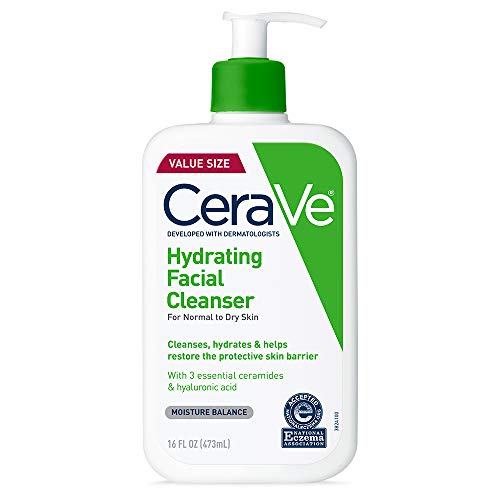 7412884852294 - CERAVE HYDRATING FACE WASH | 16 OUNCE | DAILY FACIAL CLEANSER FOR DRY SKIN | FRAGRANCE-FREE