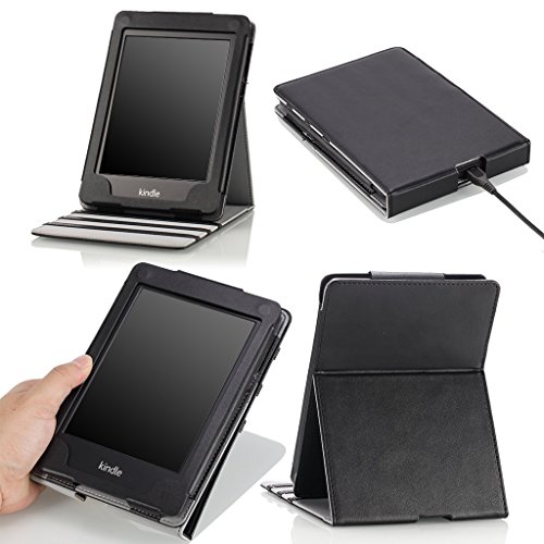0741459003692 - MOKO CASE FOR KINDLE PAPERWHITE, PREMIUM VERTICAL FLIP COVER WITH AUTO WAKE / SLEEP FOR AMAZON ALL-NEW KINDLE PAPERWHITE (FITS ALL 2012, 2013 AND 2015 VERSIONS), BLACK