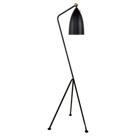 0741459156732 - STILNOVO GRASSHOPPER BLACK FLOOR LAMP
