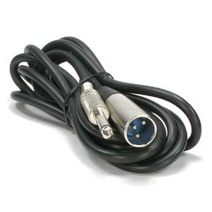 0741459750305 - INSTALLERPARTS 10 FT XLR 3P MALE 1/4 MONO MICROPHONE CABLE -- PROFESSIONAL SERIES -- STAGE, DJ, PRO, STUDIO CABLE