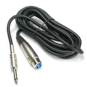 0741459750367 - INSTALLERPARTS 10FT XLR 3P FEMALE TO 1/4 MONO BALANCED MICROPHONE CABLE -- PROFESSIONAL SERIES -- STAGE, DJ, PRO, STUDIO SOUND CABLE