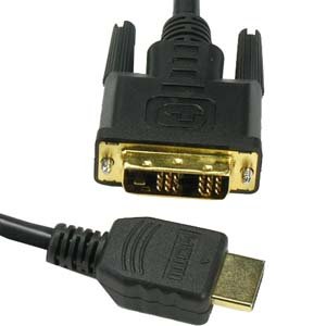 0741459770013 - INSTALLERPARTS 6FT HDMI MALE TO DVI-D SINGLE MALE CABLE -- GOLD PLATED -- PROFESSIONAL SERIES -- SUPPORTS FULL 1080P 4K 2K DEVICES