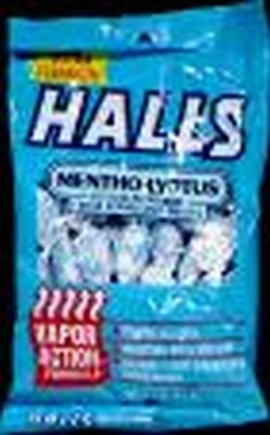 0741655195245 - HALLS BAGS ICE BLUE 30-COUNT (3-PACK)