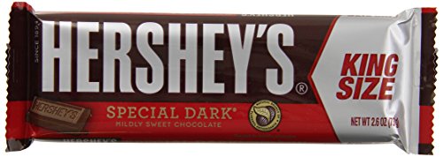 0741655203698 - HERSHEY'S SPECIAL DARK MILDLY SWEET CHOCOLATE KING SIZE BAR, 2.6-OUNCE BARS (PACK OF 18)
