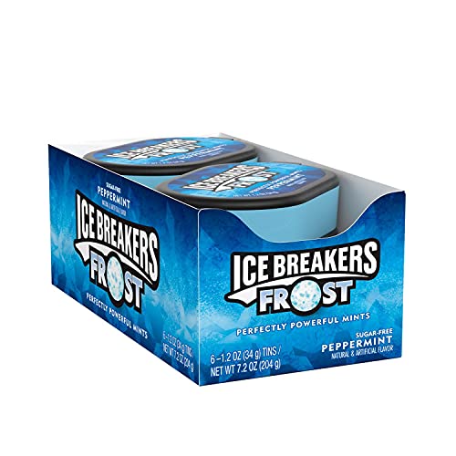 0741655203834 - ICE BREAKERS FROST POWERFUL MINTS PEPPERMINT
