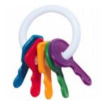 0741655445739 - THE FIRST YEAR'S LEARNING CURVE FIRST KEYS TEETHER