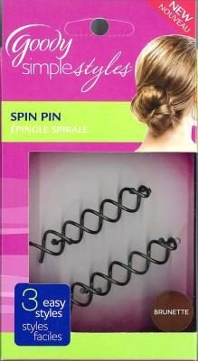 0741655469858 - GOODY SIMPLE STYLES UPDO SPIN PIN (6-PACK)