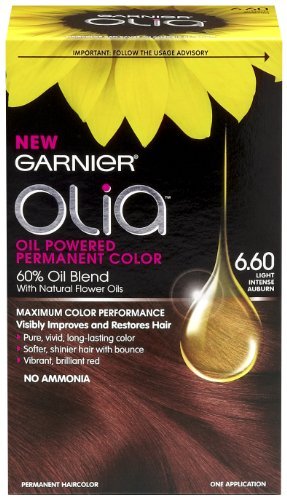 0741655856481 - GARNIER OLIA OIL POWERED PERMANENT HAIRCOLOR, 6.60 LIGHT INTENSE AUBURN (PACK OF 3)