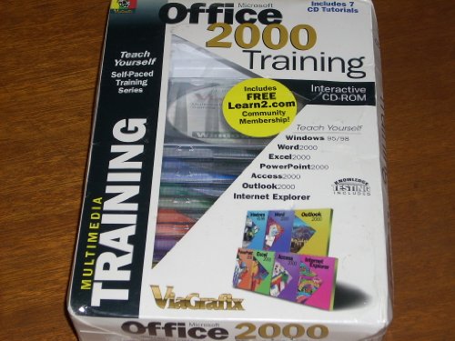 0741893315139 - MICROSOFT OFFICE 2000 TRAINING BY VIAGRAFIX - INCLUDES 7 INTERACTIVE MULTIMEDIA CD-ROM TUTORIALS. KNOWLEDGE TESTING INCLUDED. TEACH YOURSELF. SELF-PACED TRAINING SERIES FOR WINDOWS 95/98, WORD 2000, EXCEL 2000, POWERPOINT 2000, ACCESS 2000, OUTLOOK 2000,