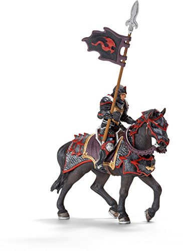 0741921345701 - SCHLEICH DRAGON KNIGHT ACTION FIGURE ON HORSE WITH LANCE