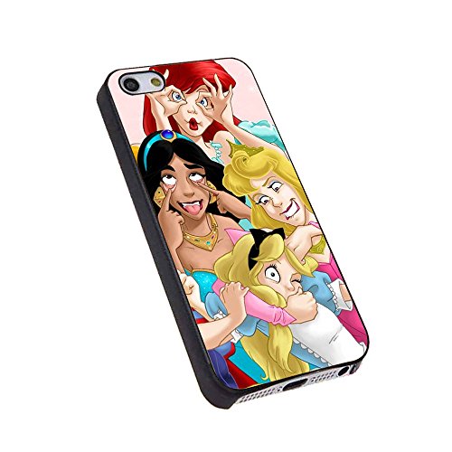 0741925069016 - GOOFY DISNEY PRINCESSES MAKING FUNNY FACES FOR IPHONE CASE (IPHONE 6/6S BLACK)
