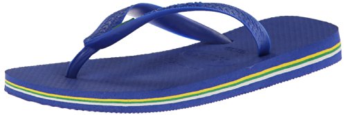 0741940289956 - HAVAIANAS BRAZIL FLIP FLOPS (MARINE BLUE) WOMEN'S SANDALS