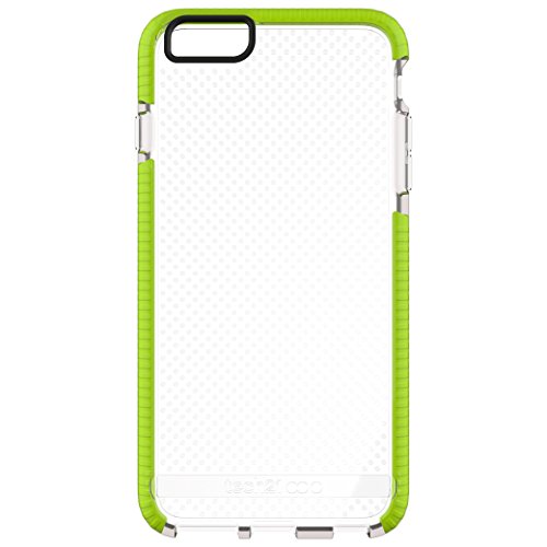 0742010261438 - TECH21 EVO MESH SPORT PROTECTIVE CASE FOR IPHONE 6 & 6S (4.7'') (CLEAR/GREEN)