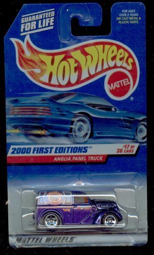 0742359262325 - HOT WHEELS 2000-077 FIRST EDITIONS ANGLIA PANEL TRUCK PURPLE 1:64 SCALE BY HOT WHEELS