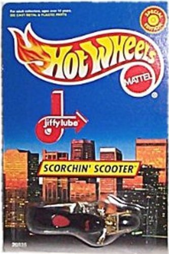 0742359269447 - HOT WHEELS - SPECIAL EDITION - JIFFY LUBE - SCORCHIN' SCOOTER LIMITED EDITION 1:64 SCALE COLLECTIBLE DIE CAST CAR BY HOT WHEELS