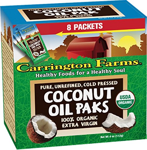 0742392701256 - CARRINGTON FARMS ORGANIC COCONUT OIL PACKS, UNREFINED, 8 PACKETS (PACK OF 6)
