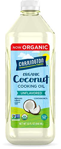 0742392702710 - CARRINGTON FARMS GLUTEN FREE, HEXANE FREE, NON-GMO, FREE OF HYDROGENATED AND TRANS FATS IN A BPA FREE BOTTLE, LIQUID COCONUT COOKING OIL, UNFLAVORED, 32 FL OZ