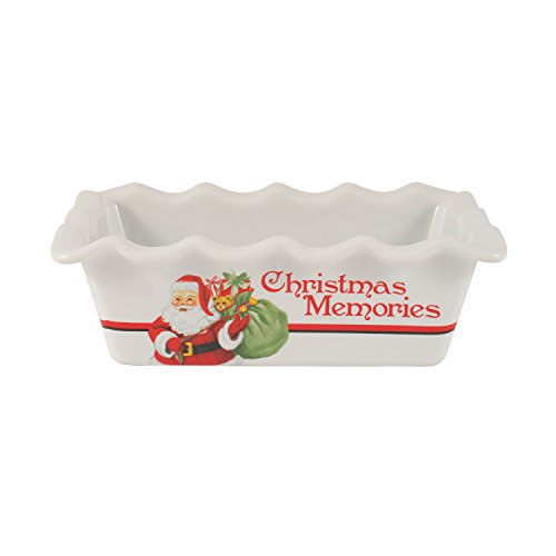 0742414379524 - LETTERS TO SANTA COLLECTION, MINI LOAF PAN, RED/WHITE