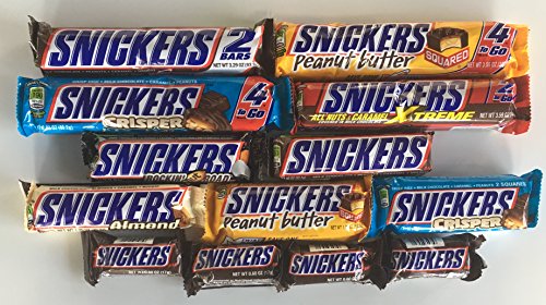 0742415005828 - SNICKERS MONSTER VARIETY SACK ASSORTMENT OF SNICKERS FEATURING PEANUT BUTTER, CRISPER, ROCKIN ROAD, XTREME, ALMOND & ORIGINAL 13 COUNT