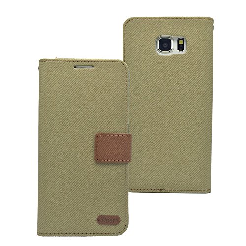0742500377298 - GALAXY NOTE 5 CASE, ROAR SIMPLY LIFE DIARY WITH STAND FOR SAMSUNG GALAXY NOTE 5 N9200, KHAKI
