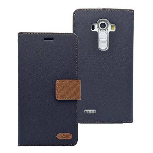 0742500377434 - LG G4 CASE, ROAR SIMPLY LIFE DIARY WITH STAND FOR LG G4, NAVY