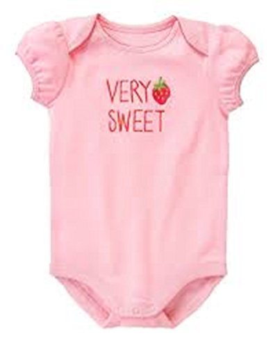 0742572277816 - GYMBOREE BABY GIRL ONESIE VERY SWEET WITH STRAWBERRY (6 - 12 MONTHS)