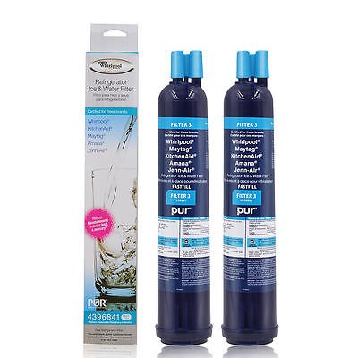 0742574087673 - WHIRLPOOL 4396841P PUR FAST FILL FILTER3 REFRIGERATOR WATER FILTER (2-PACK)