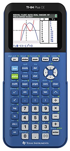 7426101668636 - TEXAS INSTRUMENTS TI-84 PLUS CE BLUEBERRY GRAPHING CALCULATOR