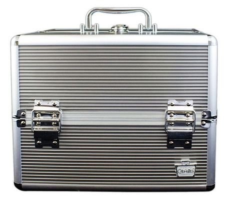 7426102757704 - CABOODLES GODDESS COSMETIC TRAIN CASE (SILVER)
