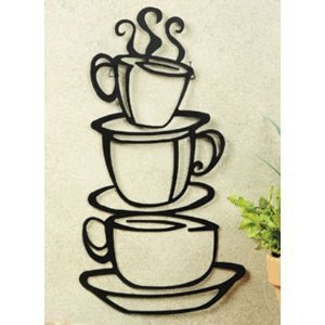 7426602255274 - GENERIC COFFEE HOUSE CUP JAVA SILHOUETTE WALL ART METAL MUG NU (3, DESIGN 1)