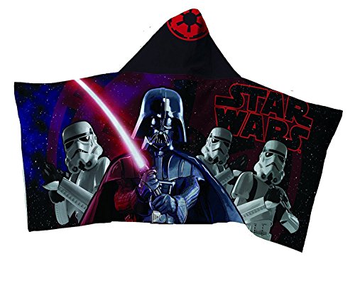 7426789748927 - STARS WARS DARTH VADER, STORMTROOPER YOUTH HOODED TERRY BATH TOWEL