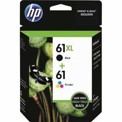 7426924679604 - 2 X HP 61XL/61 HIGH YIELD BLACK AND STANDARD TRICOLOR COMBO PACK (CZ138FN#140)