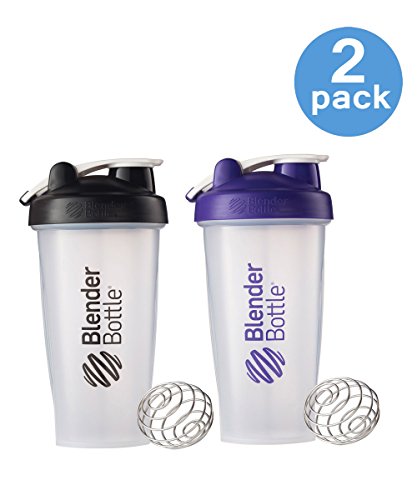 7426956631663 - 28 OZ. BLENDER BOTTLE W/WIRE SHAKER BALL- PACK OF 2, COLORS MAY VARY