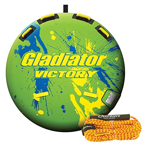 0742741112931 - GLADIATOR VICTORY 1-PERSON TOWABLE TUBE PACKAGE WITH FREE TOW ROPE