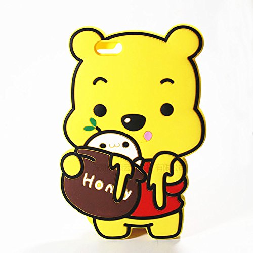 0742790841776 - FASHION CUTE DISNEY CARTOON BEAR WINNIE THE POOH HONEY POT IPHONE CASE, RONTEL 3D PROTECTIVE SOFT SILICONE BACK SHELL RUBBER COVER SKIN COMPATIBLE FOR APPLE IPHONE 6/6S,6/6S PLUS (IPHONE 6/6S)