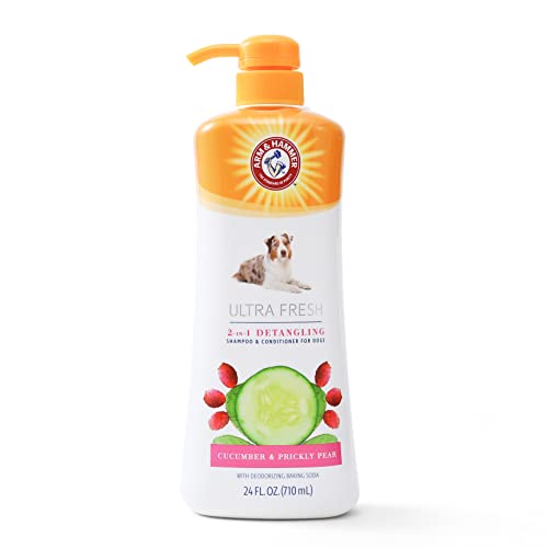 0742797013084 - ARM & HAMMER FOR PETS ULTRA FRESH DETANGLING DOG SHAMPOO + CONDITIONER, VALUE SIZE 24OZ, DOG CONDITIONER, GREAT SMELLING DOG GROOMING SUPPLIES, DOG BATHING SUPPLIES, DOG WASH