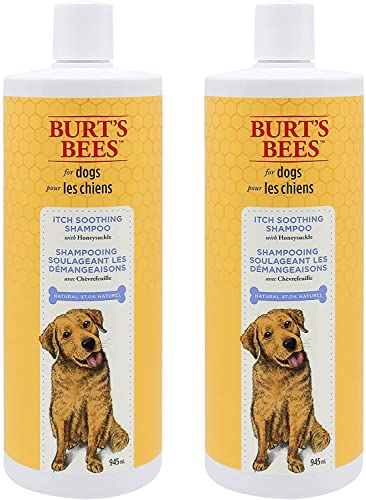 0742797100487 - BURTS BEES FOR DOGS NATURAL ITCH SOOTHING SHAMPOO WITH HONEYSUCKLE | ANTI-ITCH DOG SHAMPOO FOR ALL DOGS WITH DRY, ITCHY, AND SENSITIVE SKIN | MADE IN THE USA, 32 OUNCES - 2 PACK